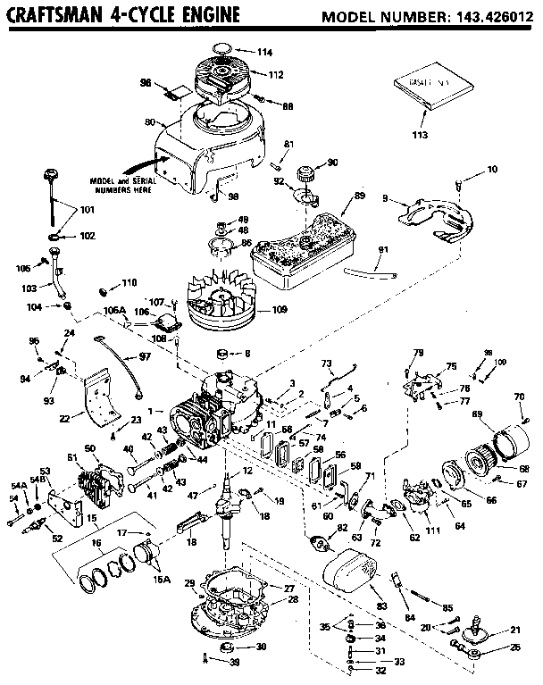 CRAFTSMAN 4-CYCLE ENGINE