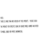 Model notes