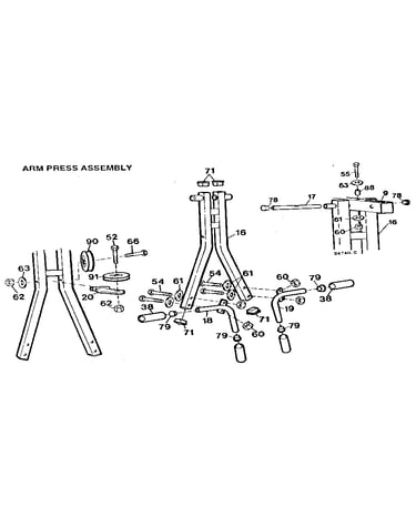 Arm press assembly