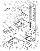 Refrigerator shelving & drawers