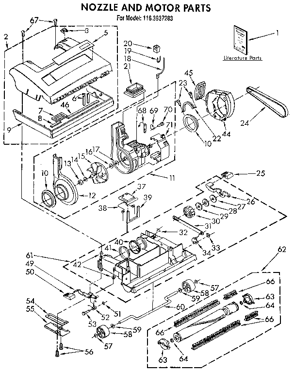 Nozzle and motor