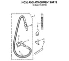 Kenmore 1163937283 hose and attachment diagram