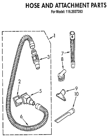 Hose and attachment
