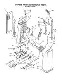 Handle and bag housing