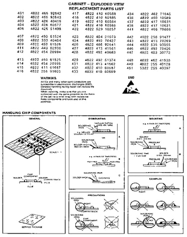 Replacement parts addtionial list