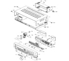 Fisher RS-9115 cabinet & chassis exploded view (1) diagram