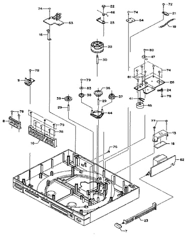 Cabinet & chassis exploded view (2)