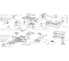 Magnavox AZ8400GY01 cabinet exploded view replacement diagram
