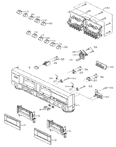 Cabinet & chassis exploded view (2)