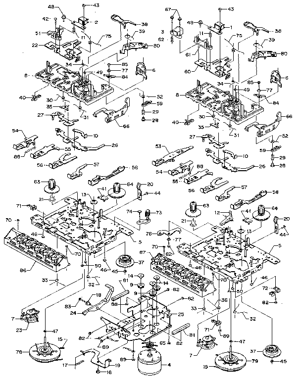 Mechanism exploded view