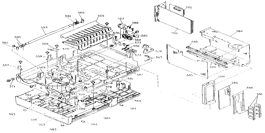 Exploded diagram for epl-7000