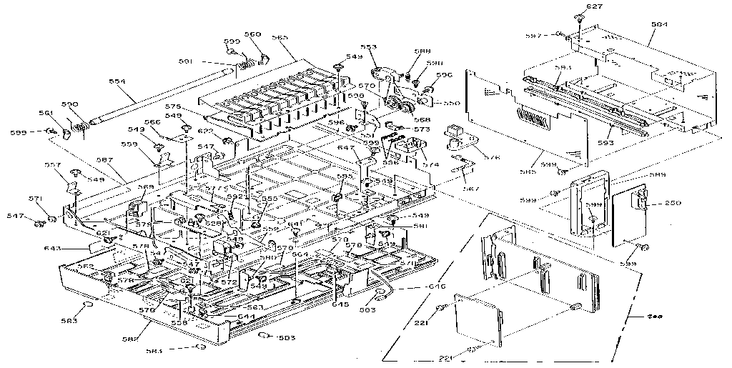 Exploded diagram for epl-7500