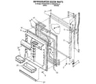 KitchenAid KTRS20KXAL10 refrigerator door diagram