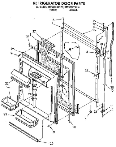 Refrigerator door