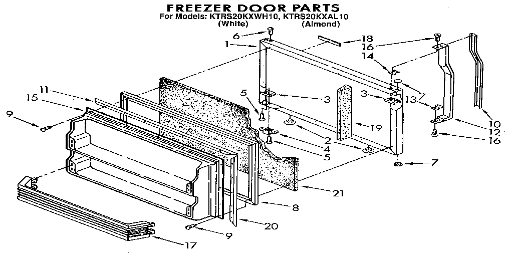 Freezer door