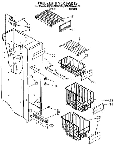 Freezer liner