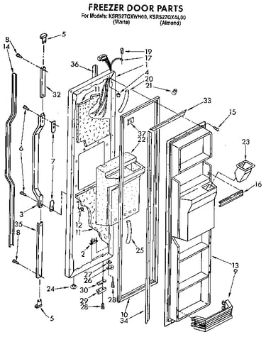 Freezer door