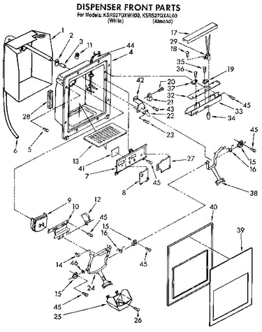 Dispenser front