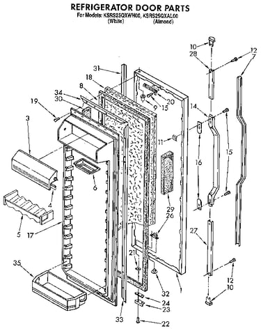 Refrigerator door