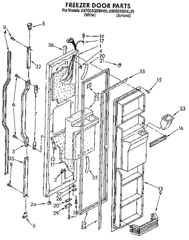 Freezer door