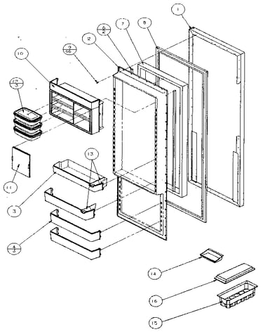 Refrigerator door
