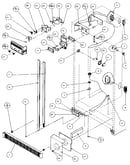 Refrigerator, freezer controls, & cabinet