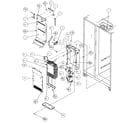 Amana 36051-P1122003W evaporator and air handling diagram