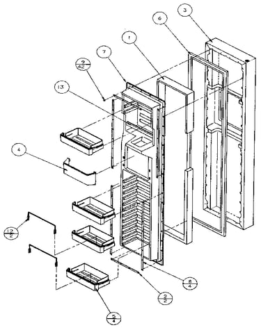 Freezer door