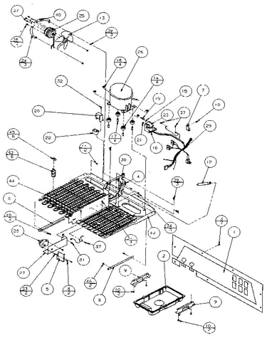 Machine compartment - panasonic compressor