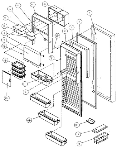 Refrigerator door