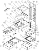 Refrigerator shelving & drawers