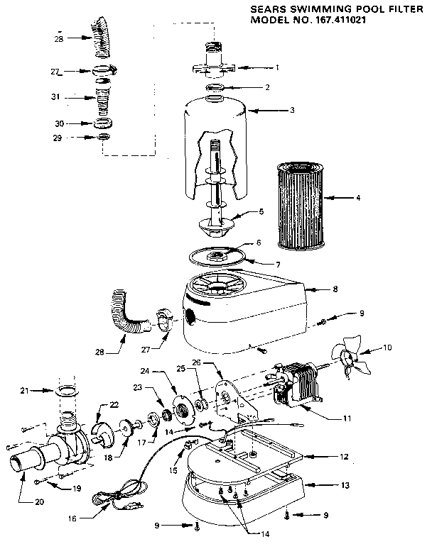 Swimming pool filter