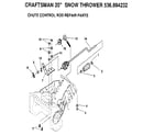 Craftsman 536884232 chute control rod diagram