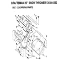 Craftsman 536884232 belt cover diagram