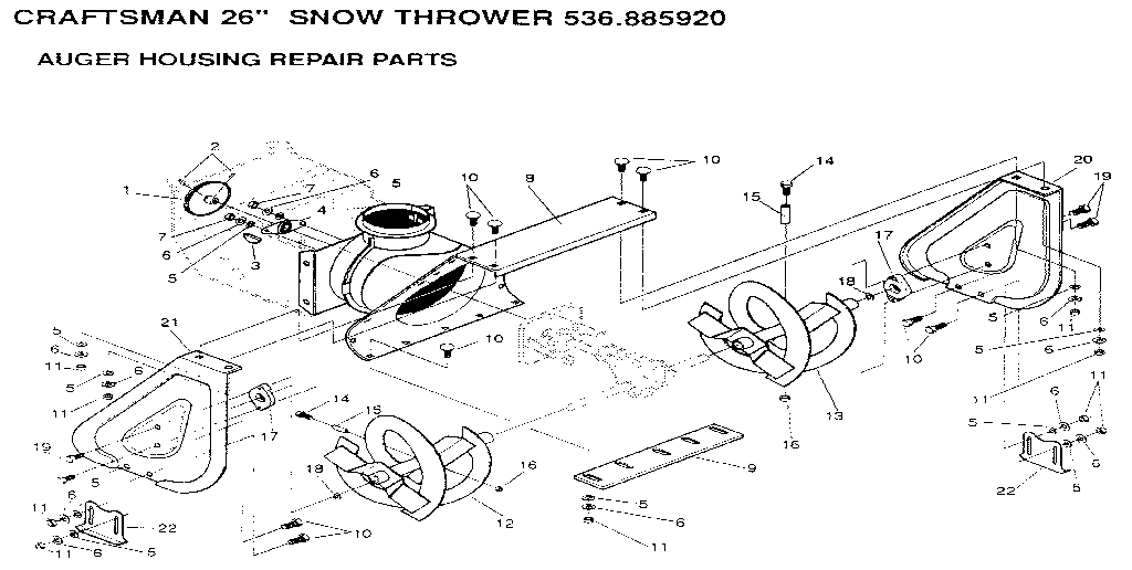 Auger housing