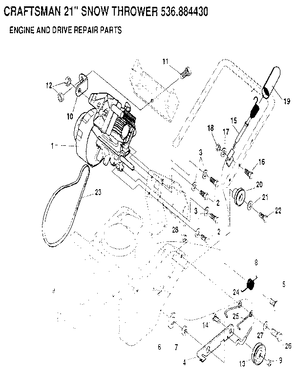 Engine and drive