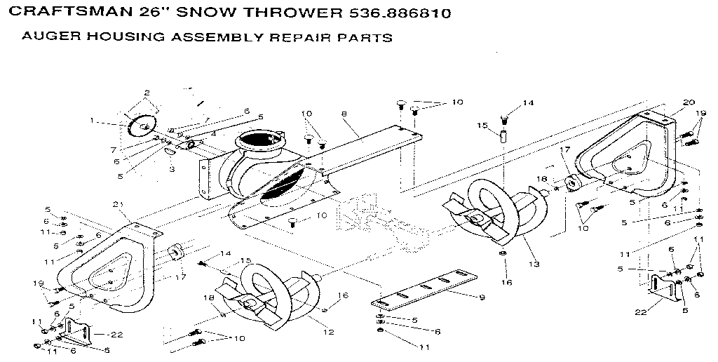 Auger housing assembly