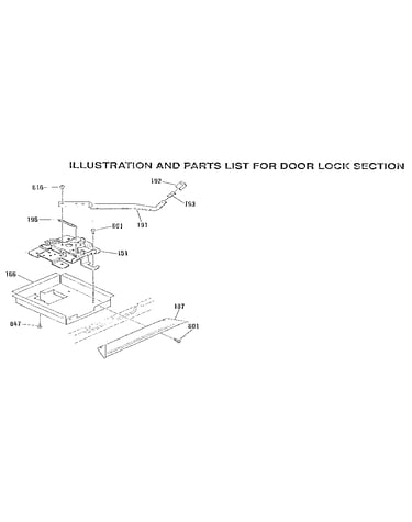 Door lock section