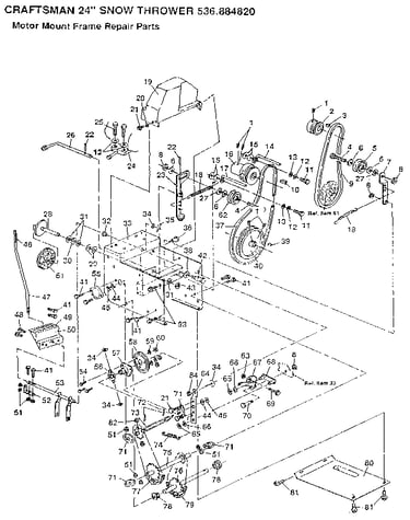 Motor mount frame