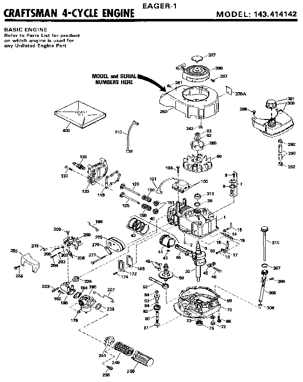 CRAFTSMAN 4-CYCLE ENGINE