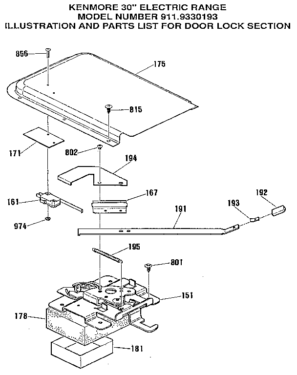 Door lock section