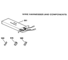 Kenmore 9119349182 wire harnesses and components diagram