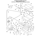 Kenmore 9116128911 broiler and oven burner section diagram