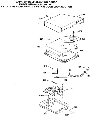 Door lock section