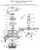 Motor, heater & spray arm