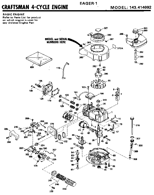 CRAFTSMAN 4-CYCLE ENGINE