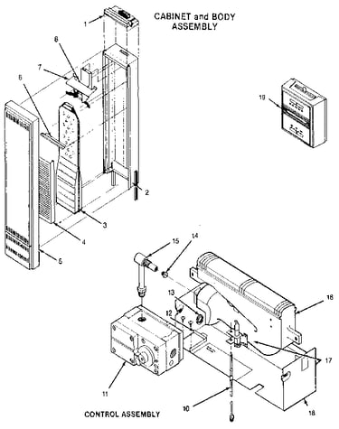 Cabinet and body assembly