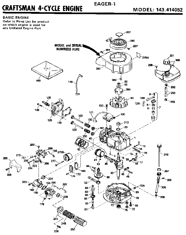 CRAFTSMAN 4-CYCLE ENGINE