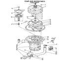KitchenAid KUDS220T3 pump and motor diagram