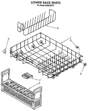 Lower rack